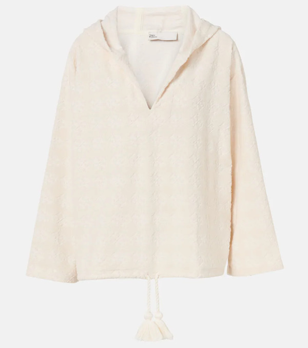  Tory Burch Tory Burch Jacquard Cotton-blend Terry Sweater 