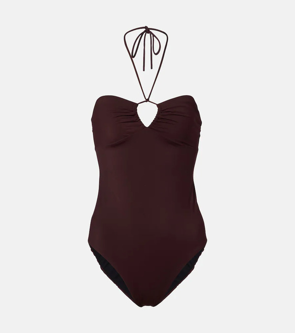  Tory Burch Tory Burch Keyhole Halterneck Swimsuit 