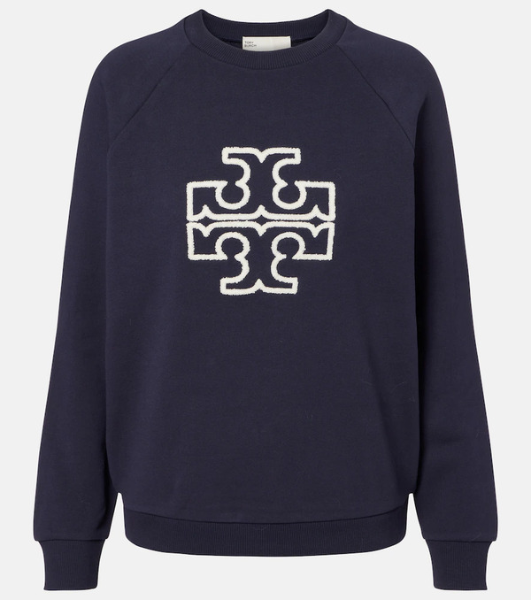  Tory Burch Tory Burch Logo Cotton Jersey Sweatshirt 