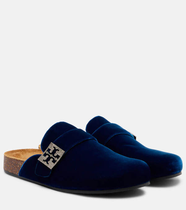  Tory Burch Tory Burch Mellow Embellished Velvet Mules 