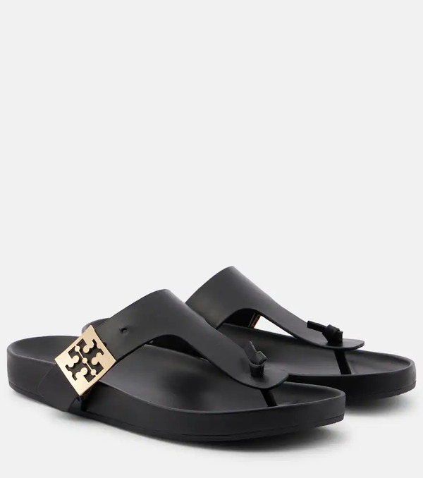  Tory Burch Tory Burch Mellow Leather Thong Sandals 