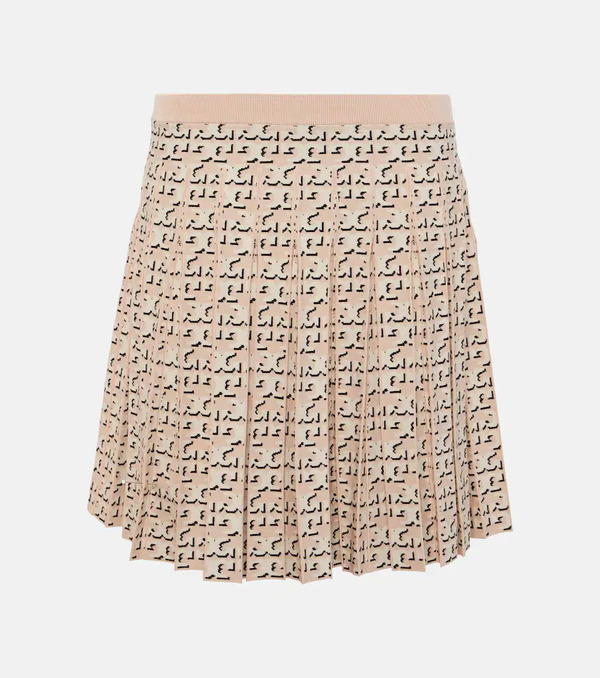  Tory Burch Tory Burch Monogram Pleated Miniskirt 