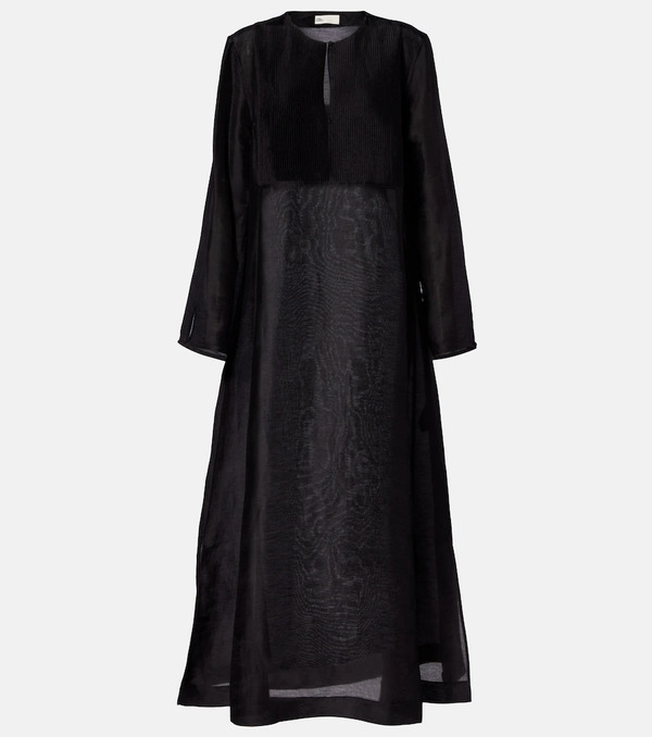  Tory Burch Tory Burch Pleated Linen And Silk Kaftan 