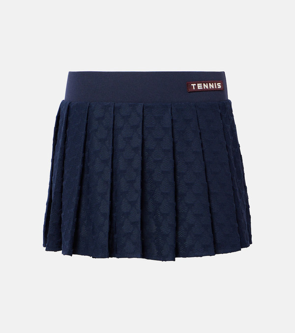  Tory Burch Tory Burch Pleated Terry Jacquard Miniskirt 