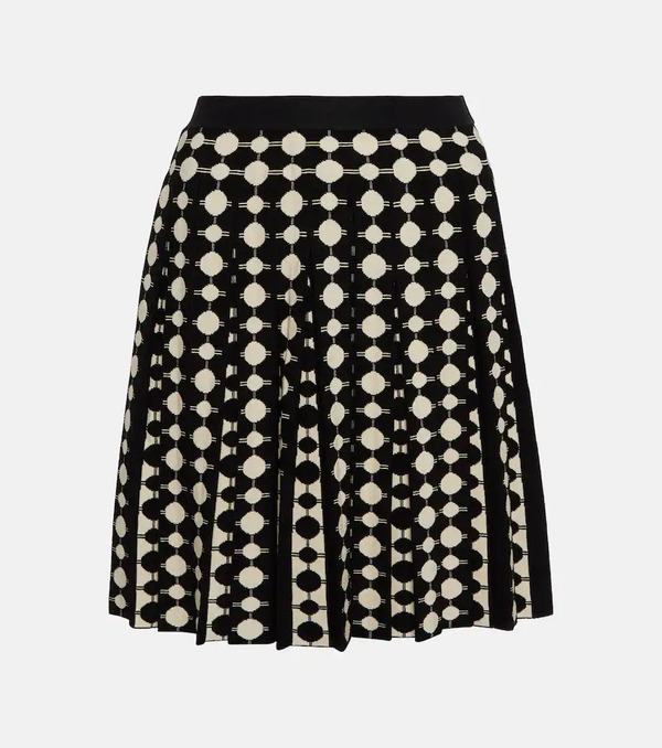  Tory Burch Tory Burch Polka-dot Jacquard Miniskirt 