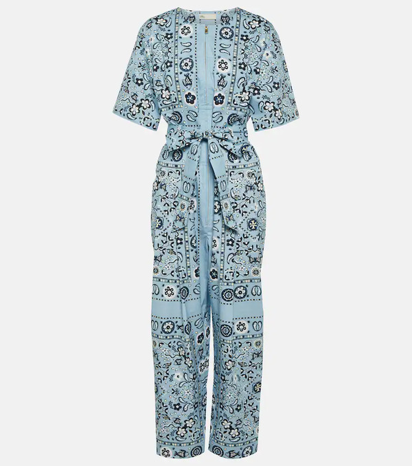  Tory Burch Tory Burch Printed Cotton Jumpsuit 