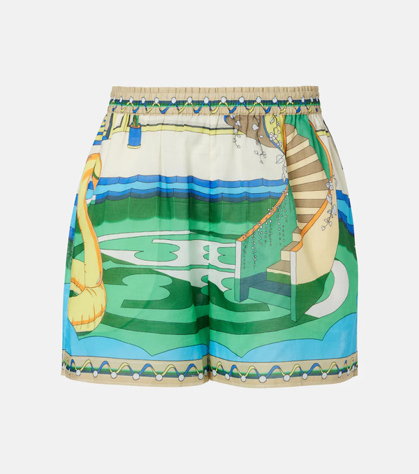  Tory Burch Tory Burch Printed Cotton Shorts 