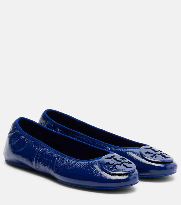  Tory Burch Tory Burch Reva Travel Leather Ballet Flats 