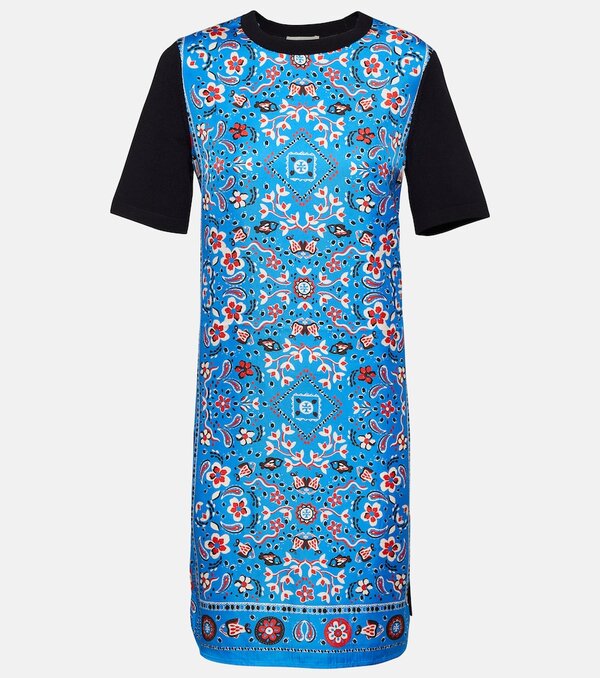  Tory Burch Tory Burch Silk And Wool Minidress 