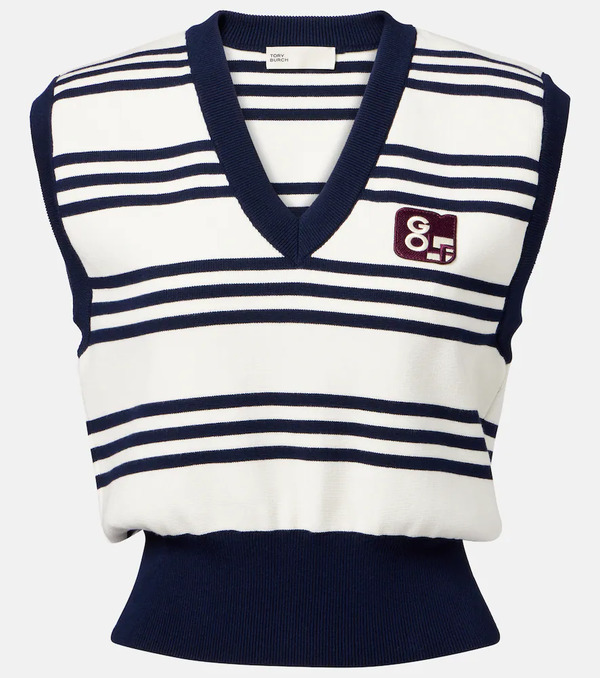  Tory Burch Tory Burch Striped Sweater Vest 