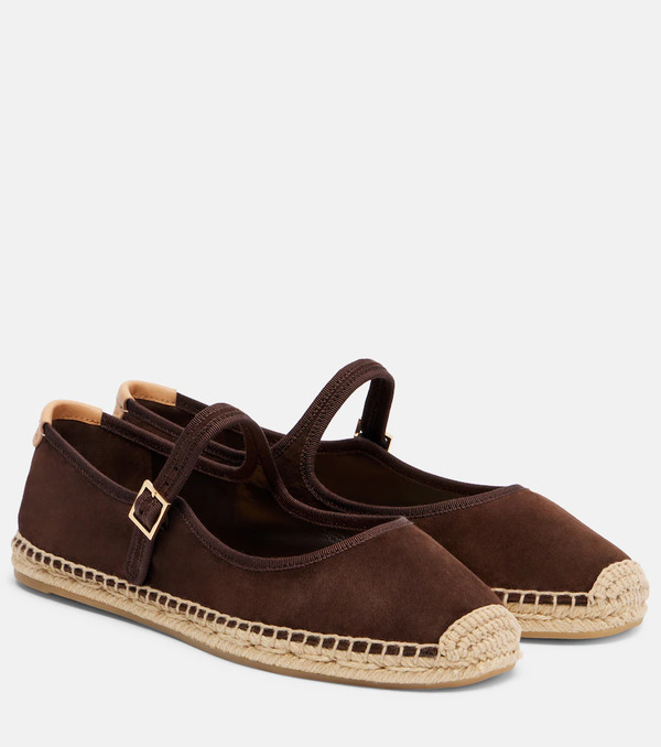  Tory Burch Tory Burch Suede Mary Jane Espadrilles 