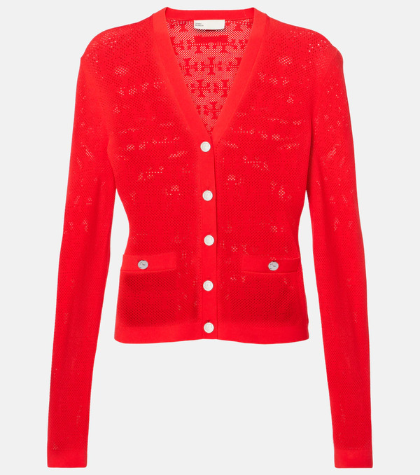  Tory Burch Tory Burch T Monogram Jacquard Cardigan 