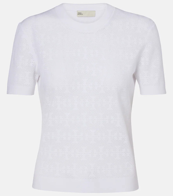  Tory Burch Tory Burch T Monogram Jacquard Sweater 