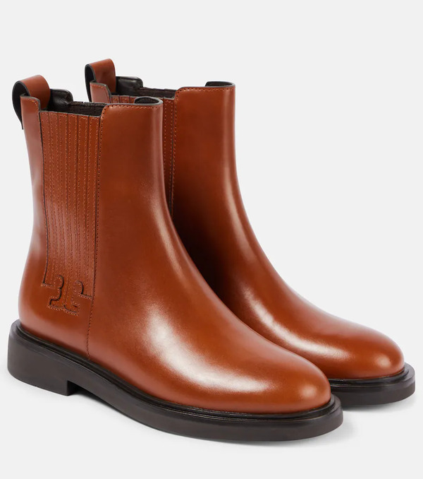  Tory Burch Tory Burch T Monogram Leather Chelsea Boots 