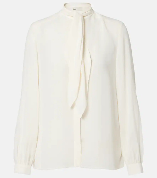  Tory Burch Tory Burch Tie-neck Georgette Blouse 