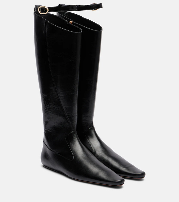 Tory Burch Tory Burch Twisted Leather Knee-high Boots 