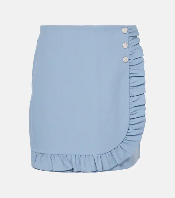  Tory Sport Tory Sport Ruffled Twill Miniskirt 