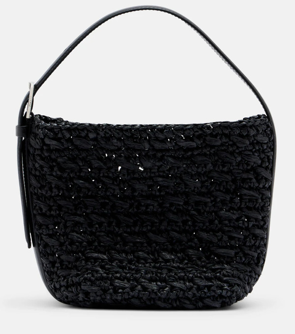 Toteme Toteme Belted Small Raffia Top-handle Bag 