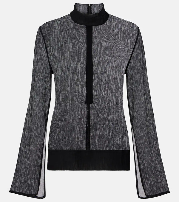  Toteme Toteme Cotton And Silk Turtleneck Top 