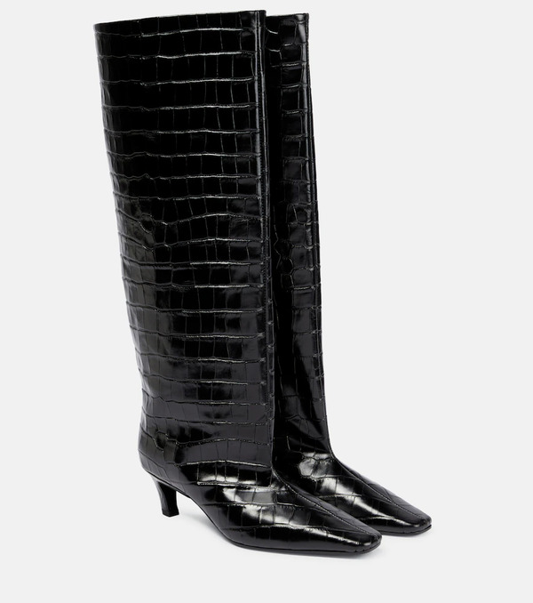  Toteme Toteme Croc-effect Leather Knee-high Boots 