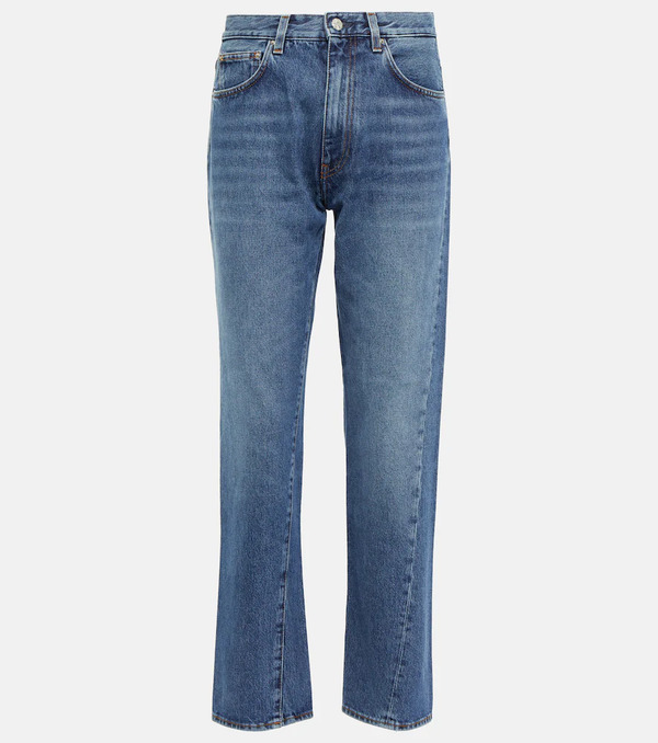  Toteme Toteme Mid-rise Twisted-seam Straight Jeans 