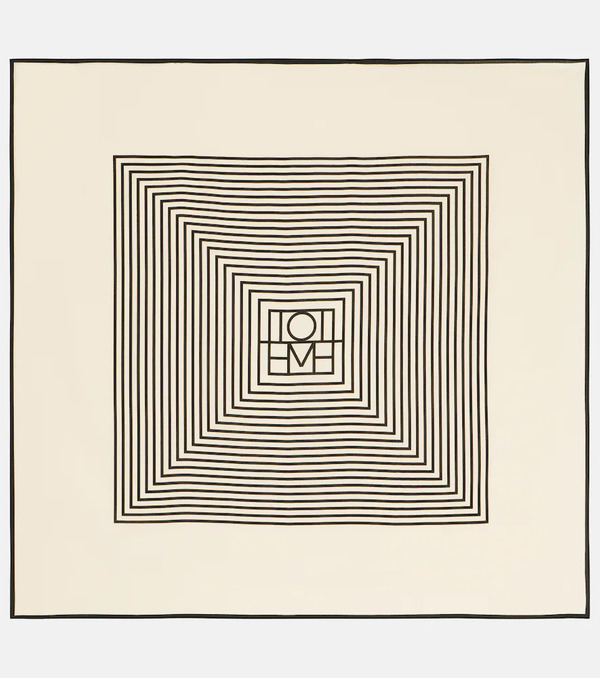  Toteme Toteme Monogram Silk Scarf 