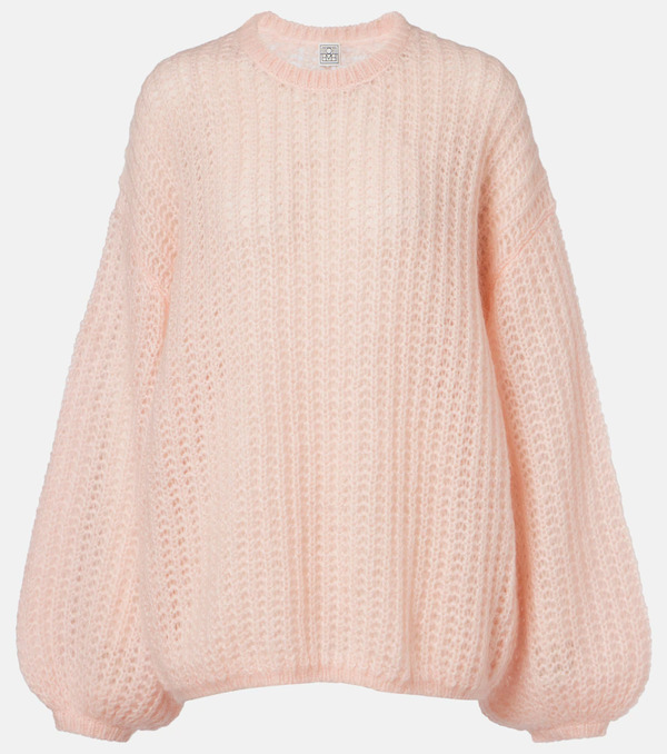  Toteme Toteme Open-knit Oversized Mohair-blend Sweater 