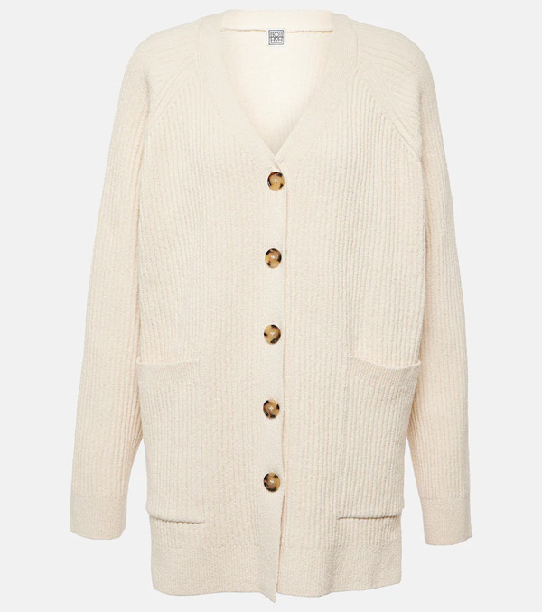  Toteme Toteme Oversized Cotton-blend Boucle Cardigan 