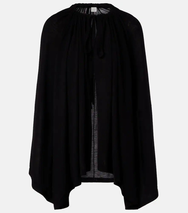  Toteme Toteme Wool And Silk Jersey Cape 