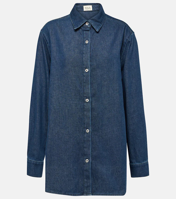  Tove Tove Navie Denim Shirt 