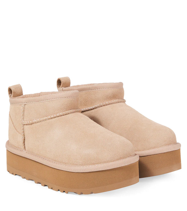  Ugg Kids Ugg Kids Classic Ultra Mini Suede Platform Boots 