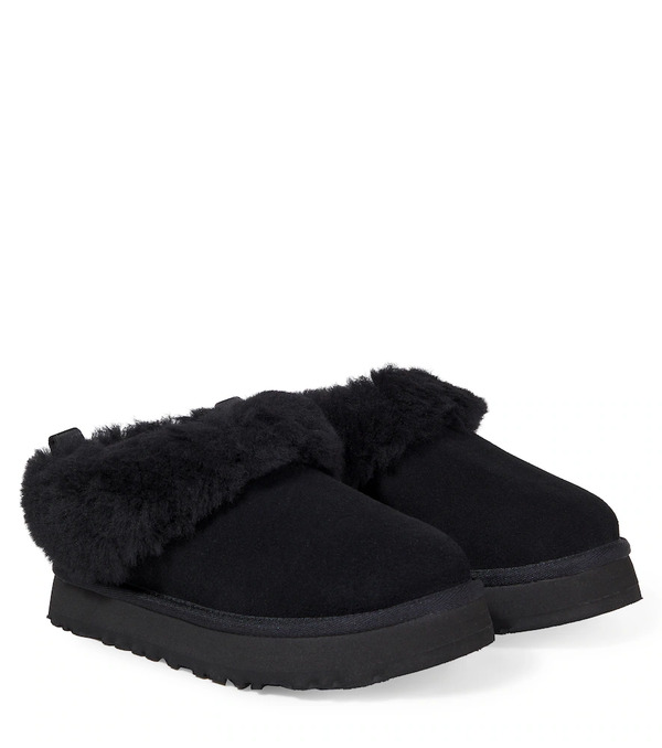  Ugg Kids Ugg Kids Tazzelle Shearling-trimmed Suede Boots 