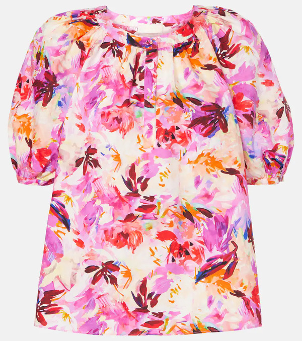  Ulla Johnson Ulla Johnson Vienne Floral Cotton Blouse 