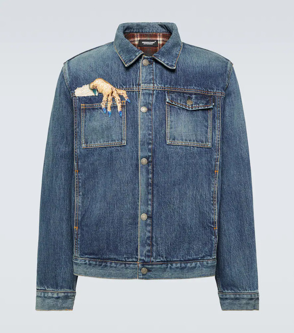  Undercover Undercover Beaded Denim Jacket 