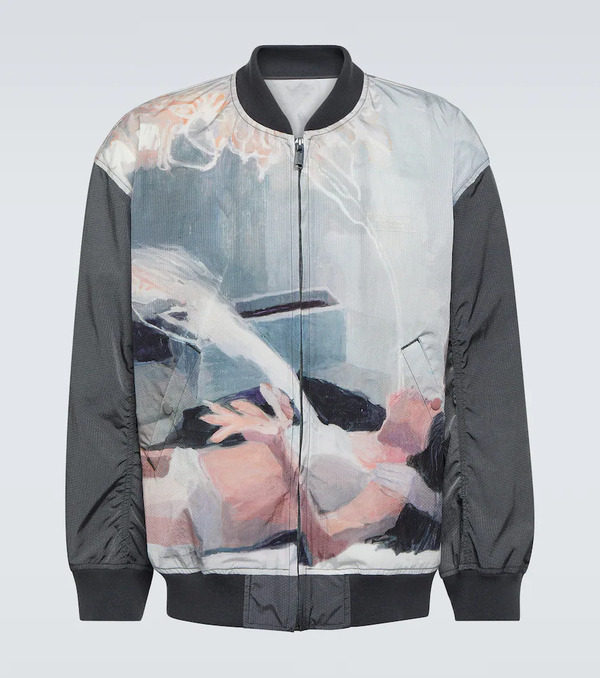 Undercover Undercover X Helen Verhoeven Printed Bomber Jacket 