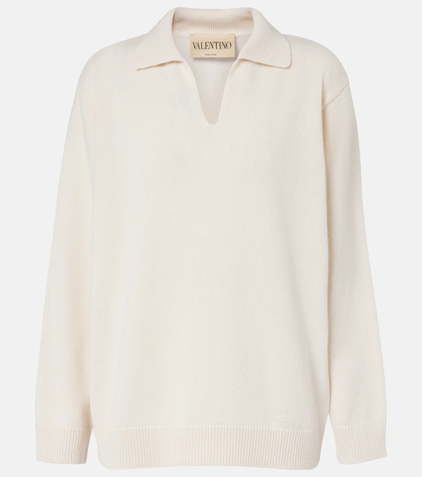  Valentino Valentino Cashmere Polo Sweater 