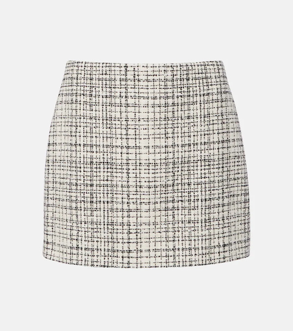  Valentino Valentino Cotton-blend Tweed Miniskirt 