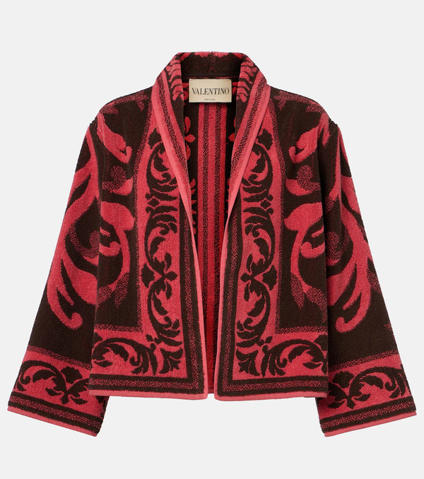  Valentino Valentino Cotton Terry Jacquard Jacket 