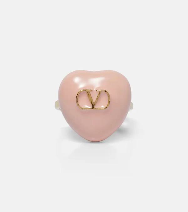  Valentino Valentino Cour Royal Vlogo Enamel Ring 