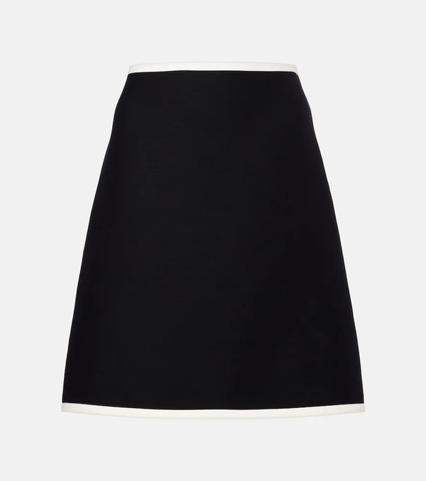  Valentino Valentino Crepe Couture Miniskirt 