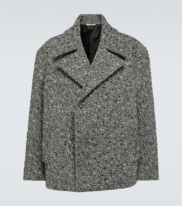 Valentino Valentino Embellished Boucle Wool-blend Jacket 