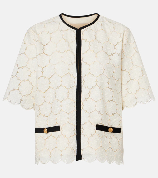  Valentino Valentino Embroidered Cotton Jacket 