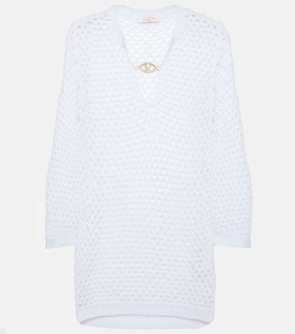 Valentino Valentino Fishnet Beach Dress 