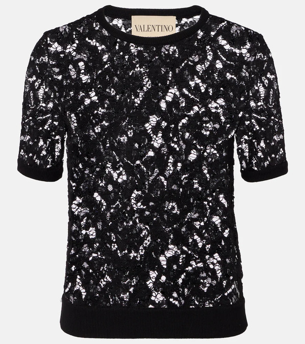  Valentino Valentino Floral Lace Top 
