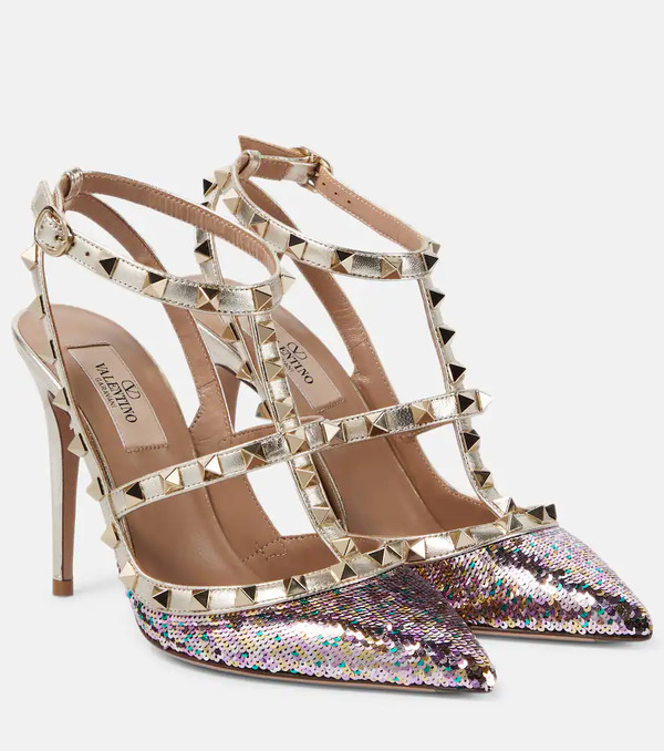  Valentino Garavani Valentino Garavani Rockstud Embellished Pumps 