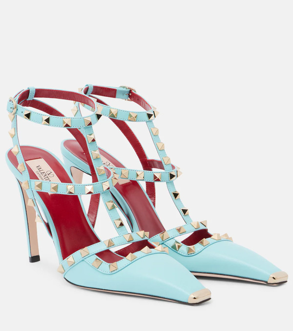  Valentino Garavani Valentino Garavani Rockstud Leather Pumps 