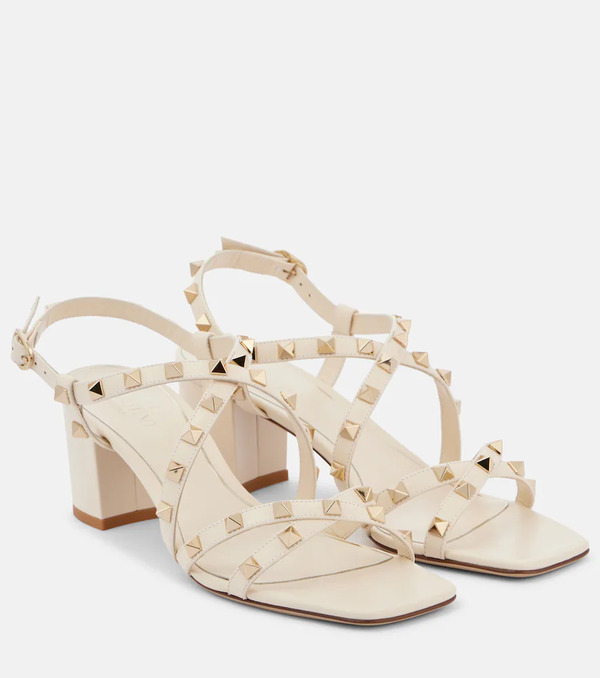  Valentino Garavani Valentino Garavani Rockstud Leather Sandals 