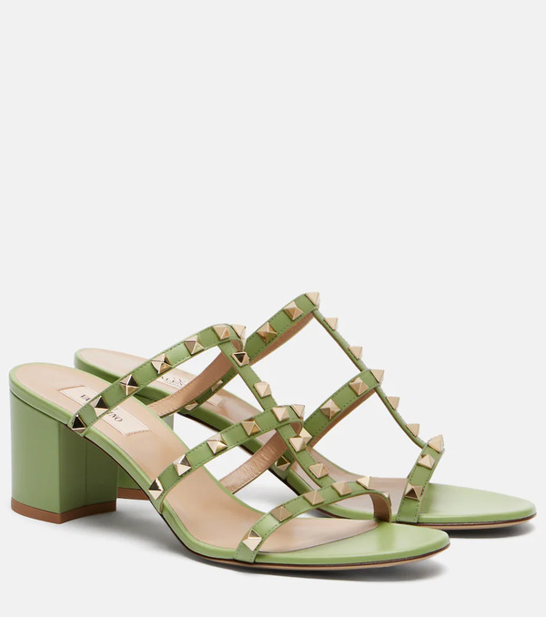  Valentino Garavani Valentino Garavani Rockstud Leather Sandals 