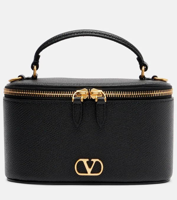  Valentino Garavani Valentino Garavani Vlogo Mini Leather Vanity Bag 