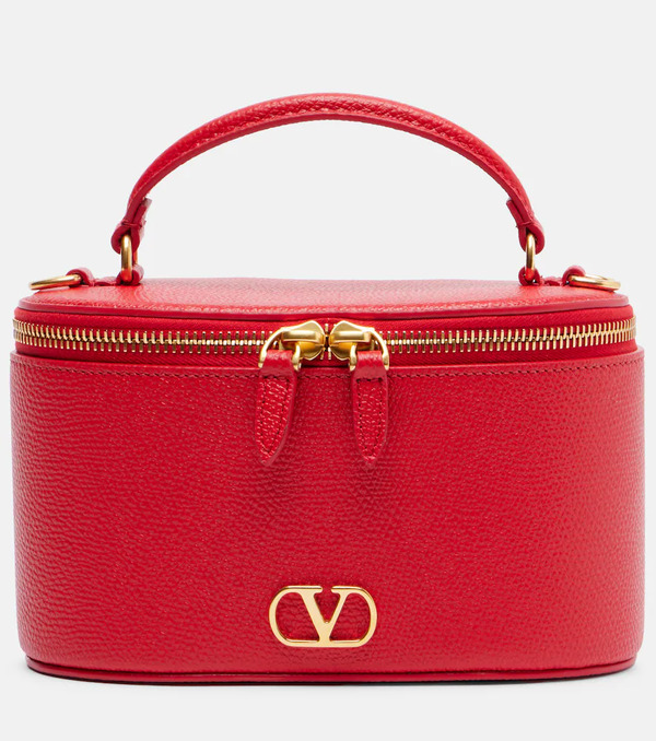  Valentino Garavani Valentino Garavani Vlogo Mini Leather Vanity Bag 